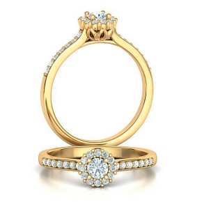 Ladies ring with diamonds