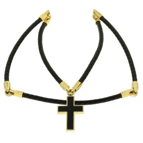 Cord, harness with gold elements