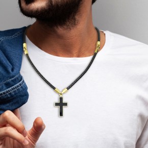 Cord, harness with gold elements
