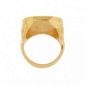 Gold men's ring with Kazakh coat of arms