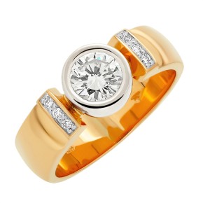 Men's ring made of gold