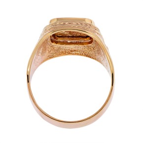 Мужское кольцо-печатка из золота