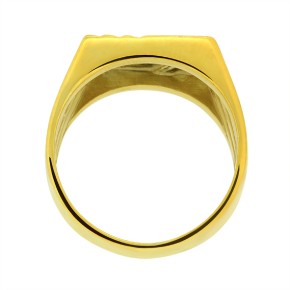 Men's ring made of gold