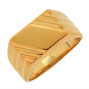 Men's ring made of gold