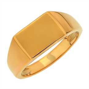 Men's ring made of gold