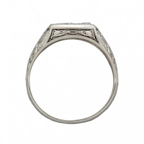 Мужское кольцо-печатка, серебро 925 21,5(68)