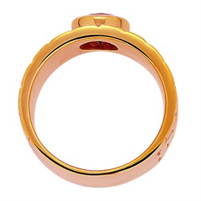 Золотое мужское кольцо-печатка