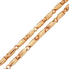Phantasie-Kette, Massive Halskette aus Gold