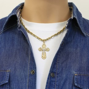 Kreuz Anhänger -orthodox- aus Gold Gelbgold / 750