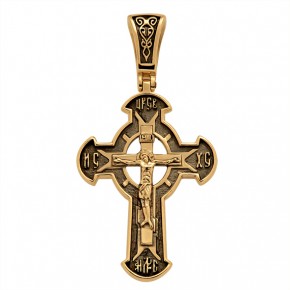 Золотой православный крест