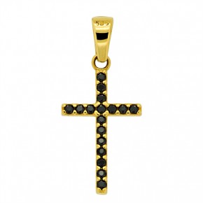 Крестик нательный из жёлтого золота 585