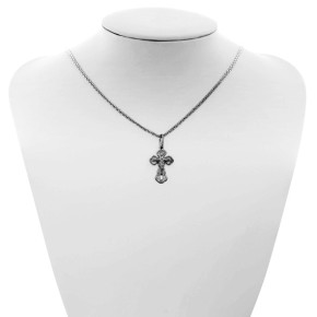 Kreuz Anhänger -orthodox- aus 925er Silber Geschwärzt