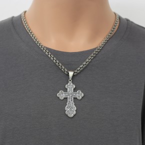 Orthodox cross with the Crucifixion of Christ