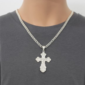 Orthodox cross with the Crucifixion of Christ