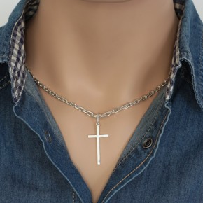 Cross pendant silver