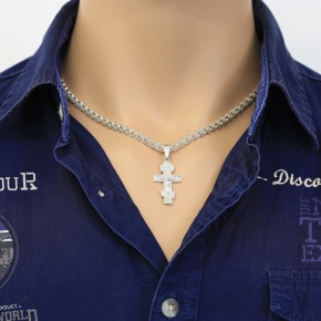 Kreuz Anhänger -orthodox- aus 925er Silber