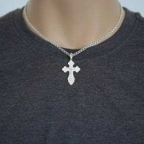 Silber Kreuz orthodox