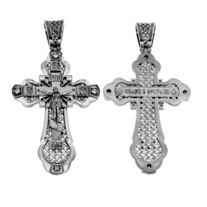 Kreuz Anhänger -orthodox- aus 925er Silber