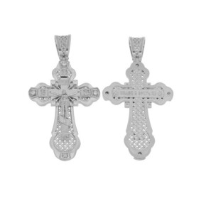 Крест православный из серебра
