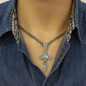 Kreuz Anhänger -orthodox- aus 925er Silber