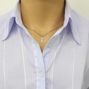 Cross pendant silver