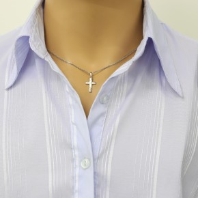 Cross pendant silver