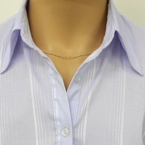 Silberkette versetzte Quadrate