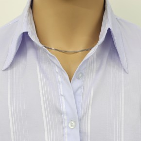 Panzerkette Halsketten aus Silber 925 60 cm