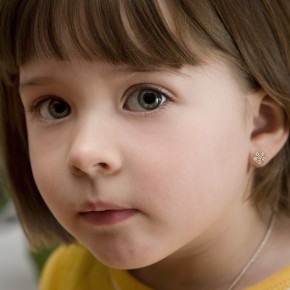 Ohrstecker aus Rotgold mit Zirkonia