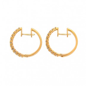 Gold earrings // Creoles