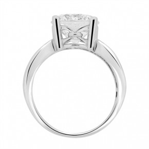 Silver ring with zirconia 17,5(55)