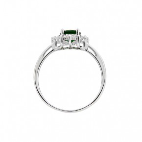 Ladies silver ring with zirconia 18(57)