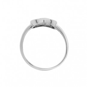 Женское серебряное кольцо с цирконием // сердце 17,5(55)