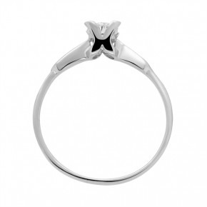 Silver ring with zirconia 17(53)