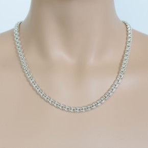 Garibaldikette, Halsketten aus Silber 50 cm / Nicht Geschwärzt